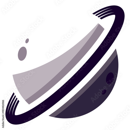 Planet saturn logo