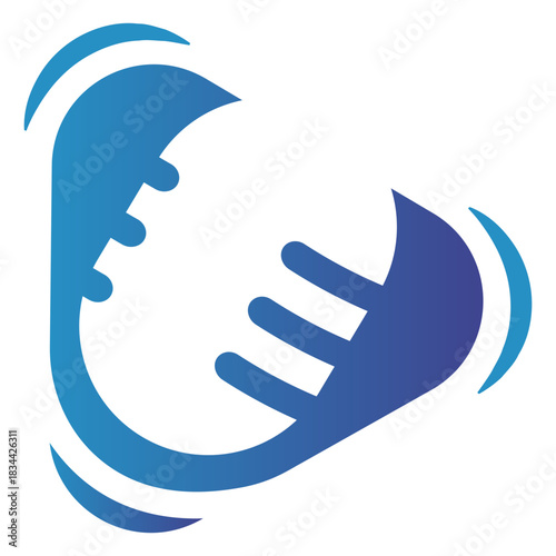 Talking radio microphone logo