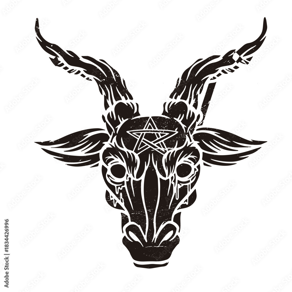 Obraz premium Baphomet cut out