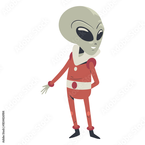 Alien pointing character