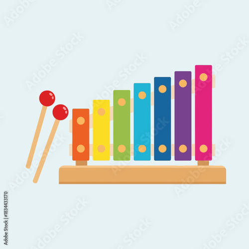 xylophone with a drum