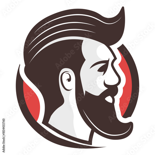 Pointy beard face logo