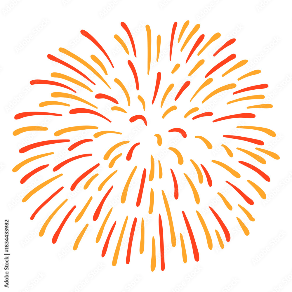 Obraz premium Colorful firework stroke