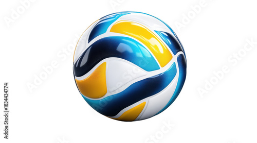 Colorful Abstract Ball on Transparent Background