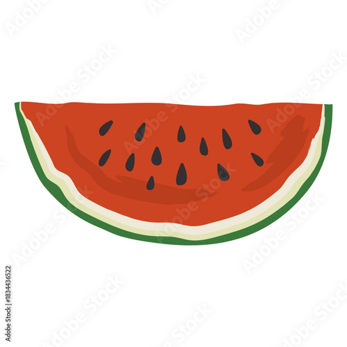 Watermelon big slice flat