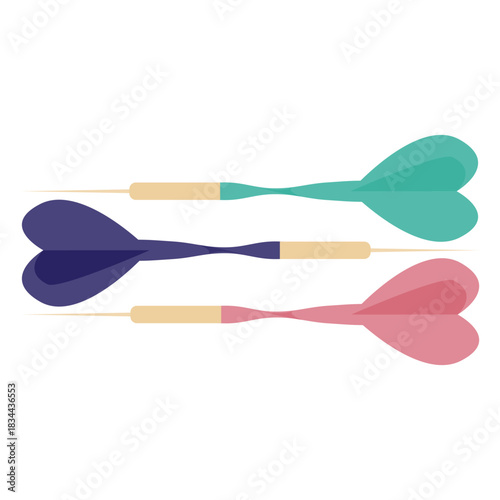 Set of darts flat