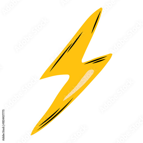 Lightning bolt semi-flat