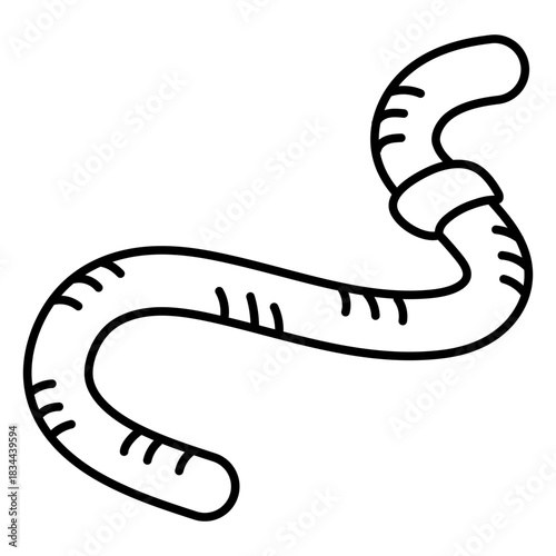 Earthworm stroke simple