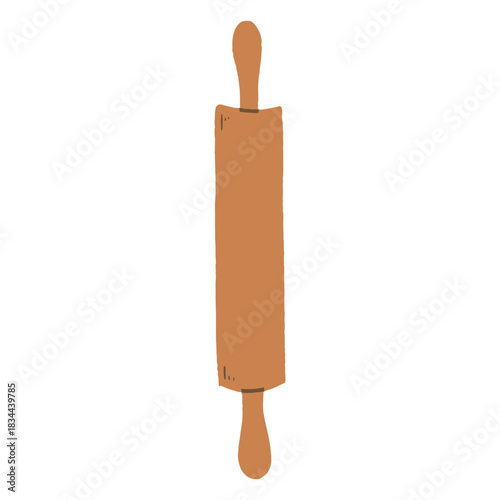 Kitchen rolling pin flat