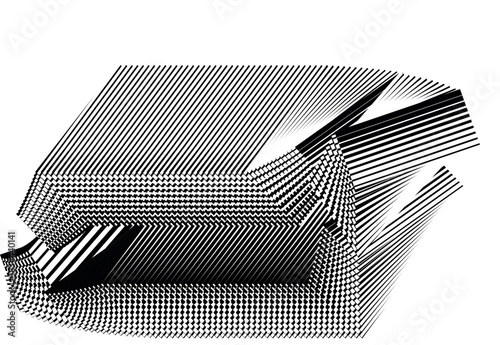 op art modern background, creative dynamic pattern, vector design element