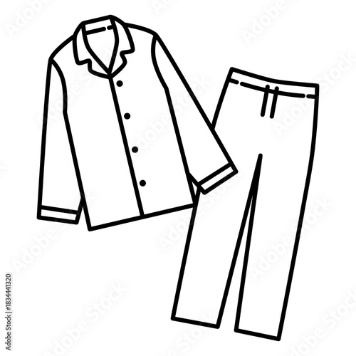 Winter pajamas outfit stroke