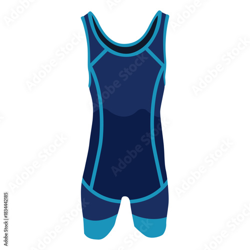Wrestling singlet flat