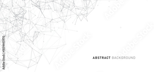 Digital technology futuristic internet network speed connection white background, cyber nano information, abstract communication, innovation future tech data, Ai big data line dot illustration vector