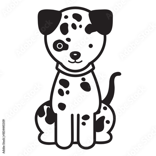 Dalmatian dog puppy