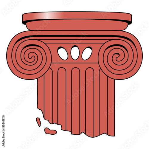Top of ionic column