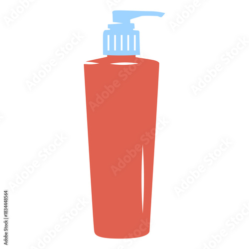 Simple flat soap dispenser bottle