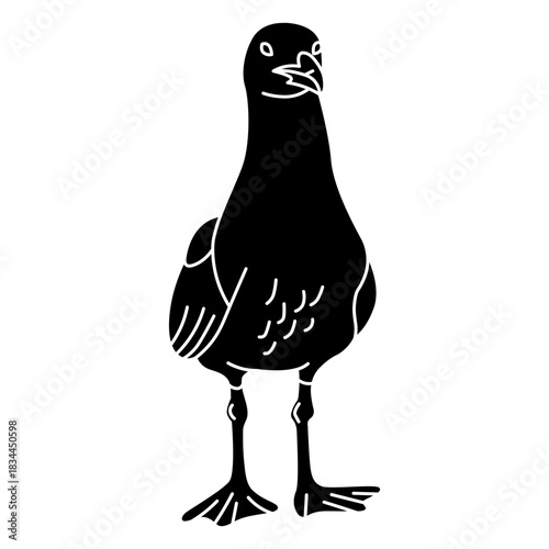 Standing cut out seagull