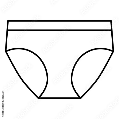 Simple geometric stroke underpants