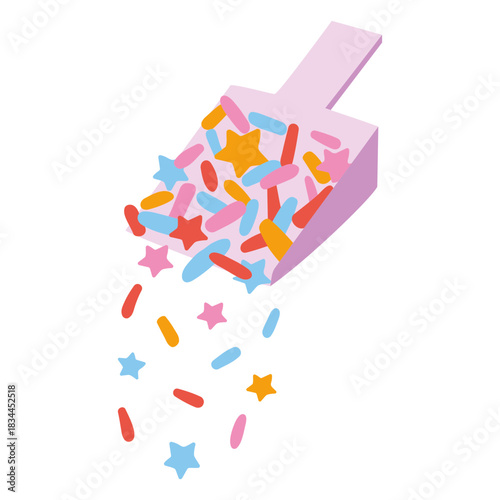 Sprinkles scoop semi flat