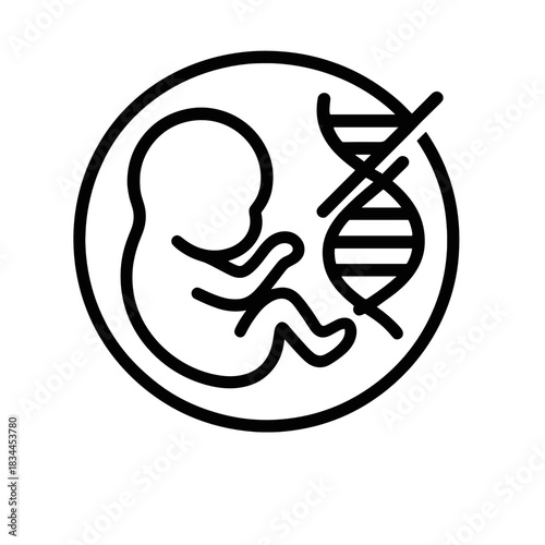 Genetic Modification of Embryo Icon