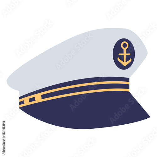 Captain hat flat