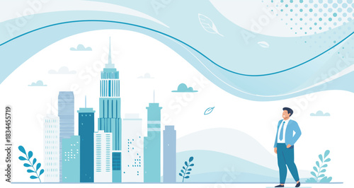 Modern professional corporate background design with clean lines and geometric shapes