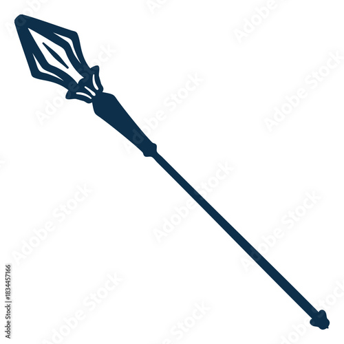 Wizard's staff cut out