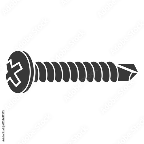 Black self drilling SMS screw cut out