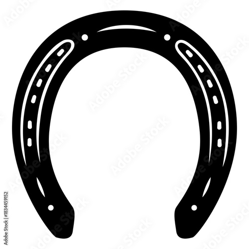 Lucky horseshoe cut out