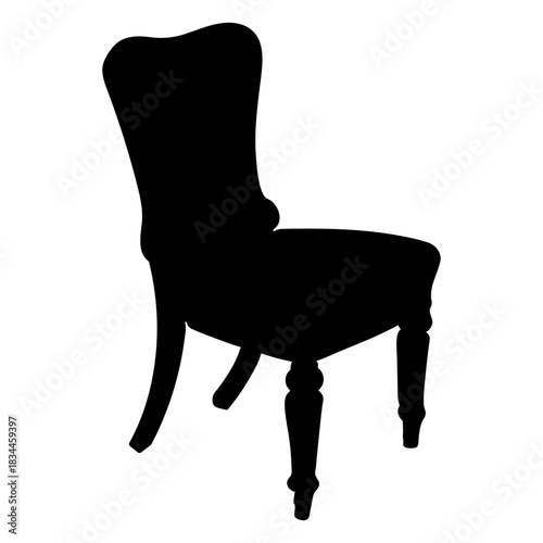 Antique dining chair silhouette