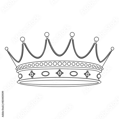 King jewel crown stroke