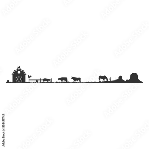 Farm decorative guard cut out