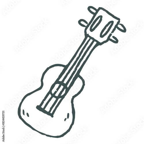 Ukulele instrument doodle