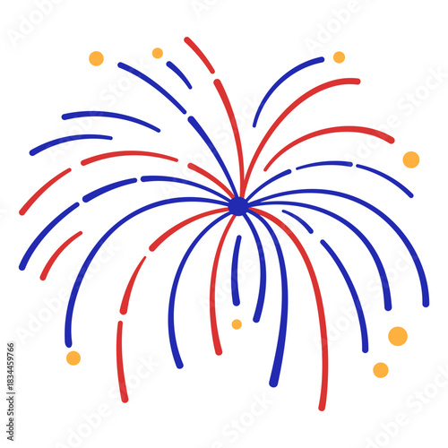 Firework simple stroke