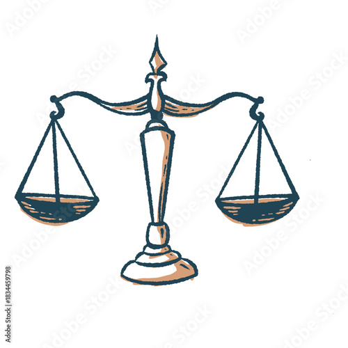 Justice scale doodle