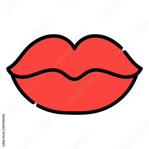 Lip fillers color stroke