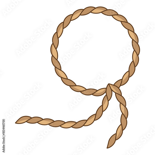 Round rope color stroke