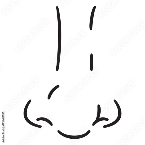 Nose body part stroke