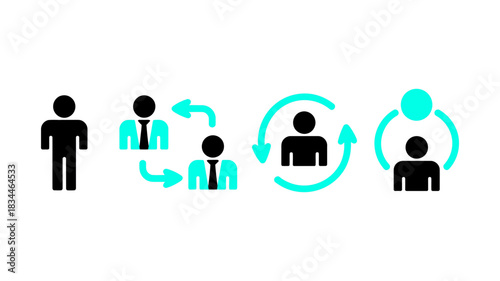 Modern network communication showing connections, collaboration, and teamwork: A dynamic visual for business, technology, and social concepts