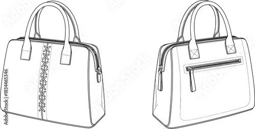 Oversize fleece hoodie and jogger sweatpants loungewear set flat technical drawing, front view, apparel template, activewear, unisex fashion sketch.