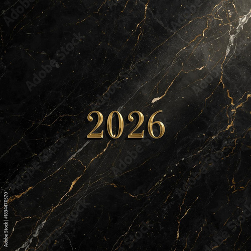 Back to school success concept with chalk text 2026 sign on a black texture blackboard