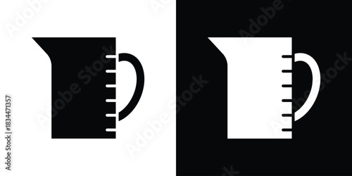 Obraz na płótnie Measuring cup icons vector silhouette design