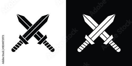 Role playing game icons vector silhouette design. Vector flat graphic design illustration.