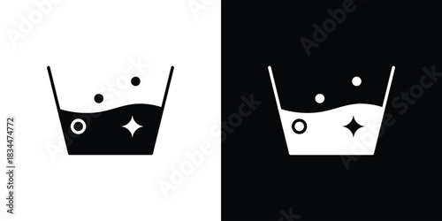 Soak icons vector silhouette design. Vector flat graphic design illustration.