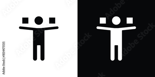 Stable icons vector silhouette design. Vector flat graphic design illustration.