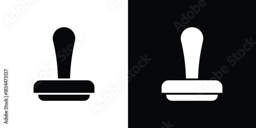 Stamp icons vector silhouette design. Vector flat graphic design illustration.