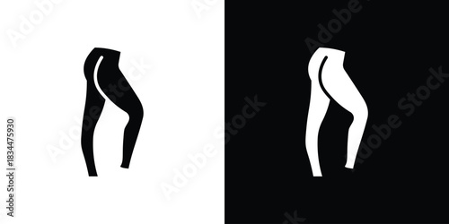 Tights icons vector silhouette design. Vector flat graphic design illustration.