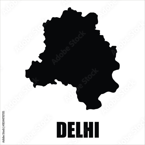  Map of Delhi State, EPS 10
