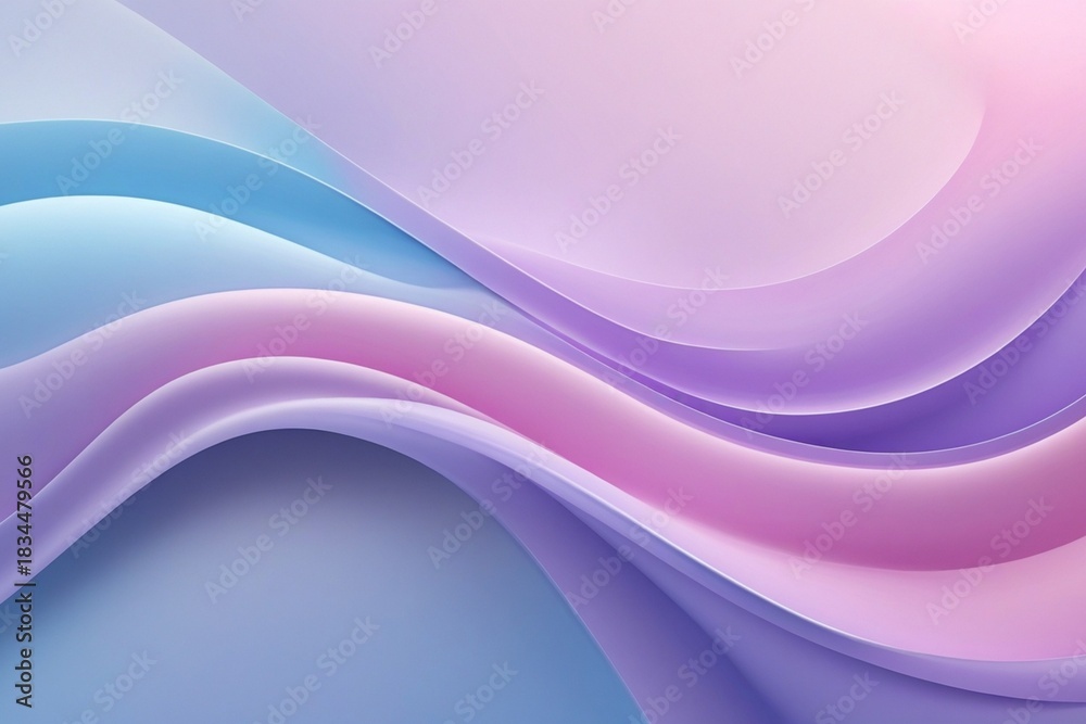 Fototapeta premium Pastel Wave Serenity