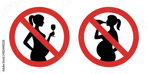 No alcohol for pregnant women, warning signs against drinking during pregnancy